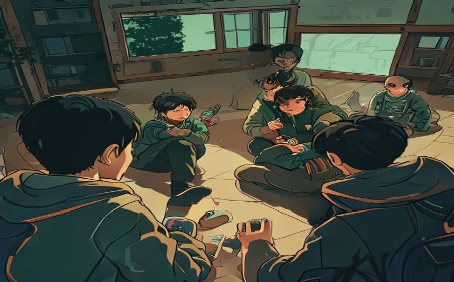 老同学合影